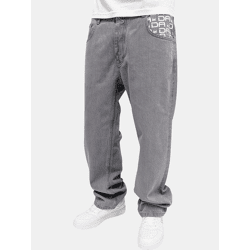 Comfortable Dada Supreme Men's Zipper Denim Jeans with Cotton, Gray