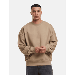 modernes DEF Herren Sweatshirt mit Baumwolle Beige