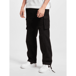 lässige DEF Herren Jeans Taschen Straight Fit mit Baumwolle Schwarz