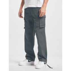 moderne DEF Herren Jeans Taschen Straight Fit mit Baumwolle Grau
