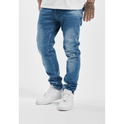 moderne DEF Herren Jeans Slim Fit Stretch Taschen mit Baumwolle Blau