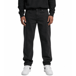 moderne DEF Herren Jeans Reißverschluss Loose Fit Baumwoll-Jeans DFJS193-00709-0014 Schwarz