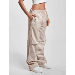 stylische DEF Damen Jeans Taschen Beige