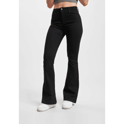 bequeme DEF Damen Jeans Stretch mit Baumwolle Schwarz
