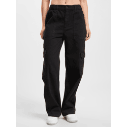lässige DEF Damen Jeans mit Baumwolle Schwarz