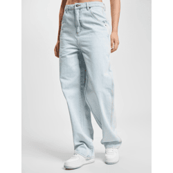 Modern DEF Women's Straight-Fit Jeans with Cotton, Blue