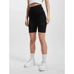 lässige DEF Damen Shorts Stretch mit Baumwolle Schwarz