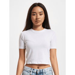 modernes DEF Damen T-Shirt mit Baumwolle Weiß
