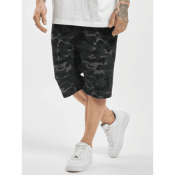 sommerliche DEF Herren Shorts Taschen Oversize 340 g/m² Camouflage