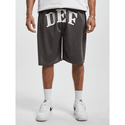 Casual DEF Men's Shorts with Drawstring and Pockets, Gray