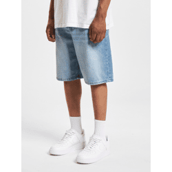 leichte DEF Herren Jeans-Shorts sommerliche Denim-Hose Blau