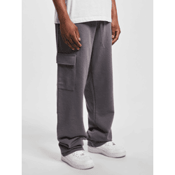 bequeme DEF Herren Hose Kordelzug Taschen mit Baumwolle Grau