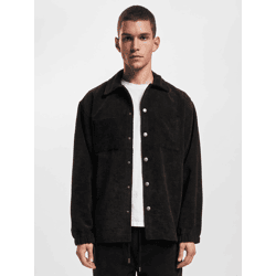 Comfortable DEF Men's Polo Shirt with Pockets, Black