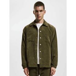 lässiges DEF Herren Shirt Cord-Hemd Khaki