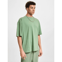 sportliches DEF Herren T-Shirt 190 g/m² mit Baumwolle Grün