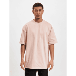 modernes DEF Herren T-Shirt Oversize mit Baumwolle Blass-Rosa
