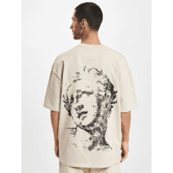 lässiges DEF Herren T-Shirt Oversize mit Baumwolle Beige