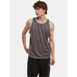 bequemes DEF Herren T-Shirt Mesh Grau