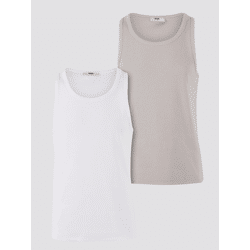 lässiges DEF Herren T-Shirt mit Baumwolle Weiß/Grau