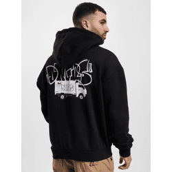 bequemer Dangerous DNGRS Herren Hoodie große Kapuze Kapuze 460 g/m² mit Baumwolle Schwarz