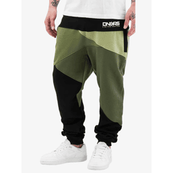 Modern Dangerous DNGRS Men's Jeans with Drawstring Pockets, Cotton, Olive Green/Black