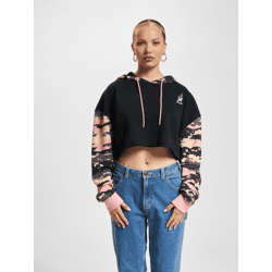 lässiger Dangerous DNGRS Damen Hoodie Kapuze 280 g/m² mit Baumwolle Schwarz