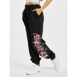 Modern Dangerous DNGRS Women's Pants with Drawstring and Pockets, Cotton, Black