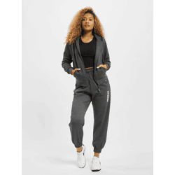 lässiges Dangerous DNGRS Damen Sweatshirt Kordelzug Kapuze mit Baumwolle Grau