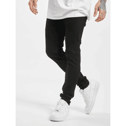 lässige Denim Project Herren Jeans Skinny Fit Stretch mit Baumwolle Schwarz