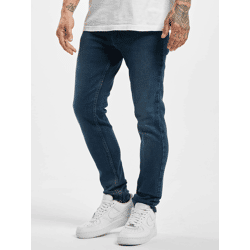 lässige Denim Project Herren Jeans Skinny Fit Stretch Reißverschluss mit Baumwolle Blau