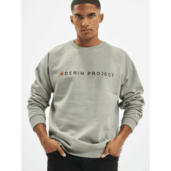 bequemes Denim Project Herren Sweatshirt Rippstrick Denim mit Baumwolle Grün
