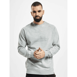 modernes Denim Project Herren Sweatshirt Rippstrick Denim mit Baumwolle Grau