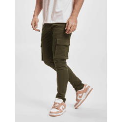 moderne Denim Project Herren Jeans Stretch Reißverschluss Taschen mit Baumwolle Grün