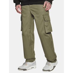 lässige Dropsize Herren Jeans Khaki