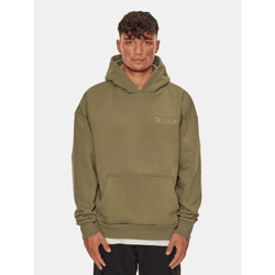 lässiger Dropsize Unisex Hoodie Taschen Kapuze mit Baumwolle Khaki