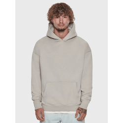 moderner Dropsize Herren Hoodie 360 g/m² mit Baumwolle Beige