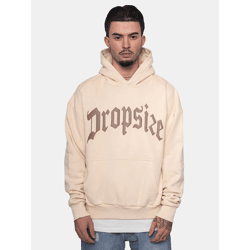 moderner Dropsize Herren Hoodie mit Baumwolle Beige