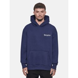 lässiger Dropsize Herren Hoodie mit Baumwolle Blau