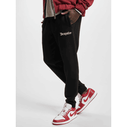 stylische Dropsize Herren Jeans mit Baumwolle Schwarz