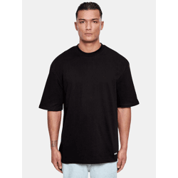 modernes Dropsize Herren T-Shirt mit Baumwolle Schwarz