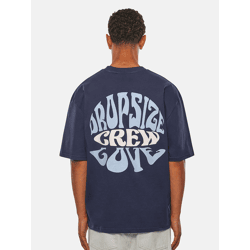 bequemes Dropsize Herren T-Shirt 210 g/m² mit Baumwolle Navy