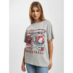 sportliches Tommy Jeans Damen T-Shirt mit Baumwolle Grau