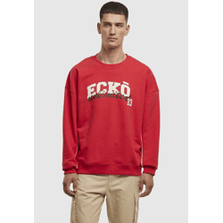 lässiges Ecko Unltd. Herren Sweatshirt Rippbündchen mit Baumwolle Rot