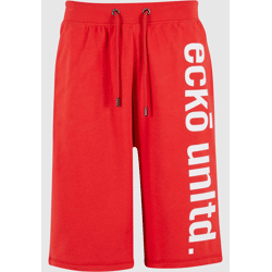 sommerliche Ecko Unltd. Herren Shorts Kordelzug Taschen 360 g/m² mit Baumwolle Rot