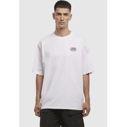 bequemes Ecko Unltd. Herren T-Shirt Rippbündchen Oversize mit Baumwolle Weiß