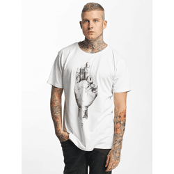 bequemes Famous Stars and Straps Herren T-Shirt Mirror-Look 160 g/m² mit Baumwolle Weiß