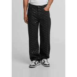 lässige Favela Herren Jeans Schwarz