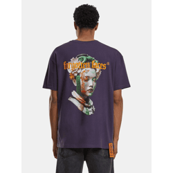 sportliches Forgotten Faces Herren T-Shirt Oversize mit Baumwolle Violett