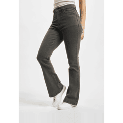 bequeme Denim Project Damen Jeans Straight Fit mit Baumwolle Grau
