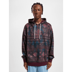 weicher Just Rhyse Herren Hoodie Kordelzug Kapuze Braun